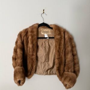 Hudson's vintage mink stoles shawl